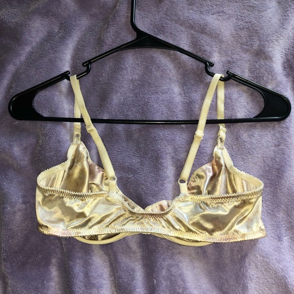 Christian Dior vintage shiny satin 36B bra - Picture 3 of 5
